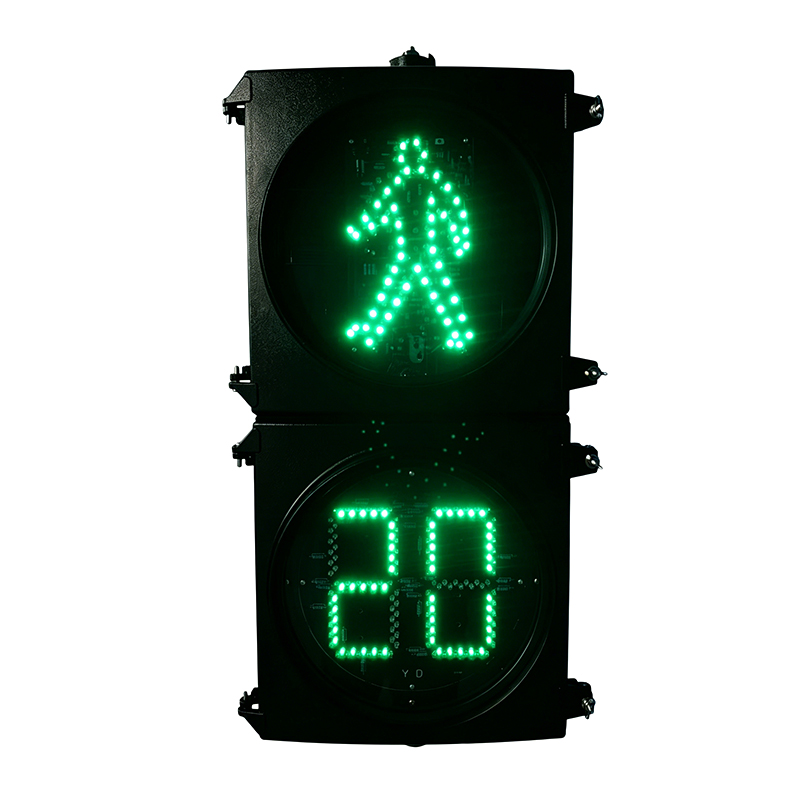CJ-302HLRD-ZL 300mm LED Pedestrian Traffic Light with Countdown (Red & Green, Aluminum Housing, Glass Lens, IP53)