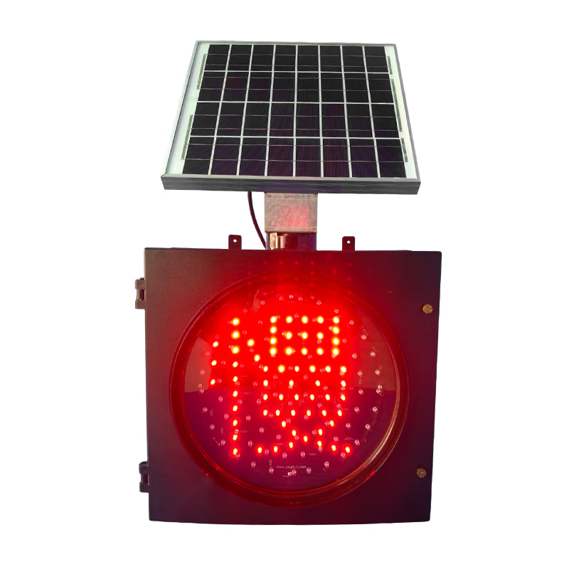 CJ-301HSM-S 300mm Solar LED Yellow Flashing 