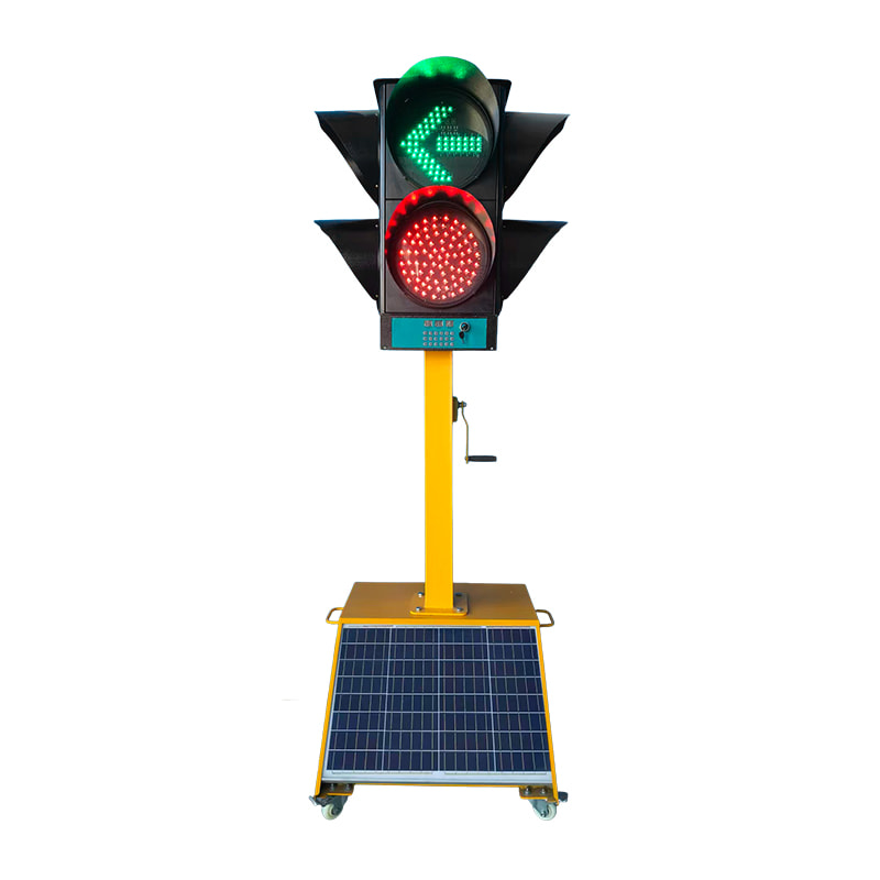 CJ-302YDD-JTMP 300mm LED Mobile Dual-Head Traffic Signal Light