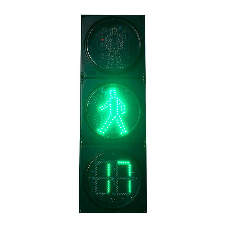 CJ-303HLRD-SWK 300mm LED Pedestrian Traffic Light with Countdown (Red & Green, Plastic Housing, PC/Glass Lens, IP53)