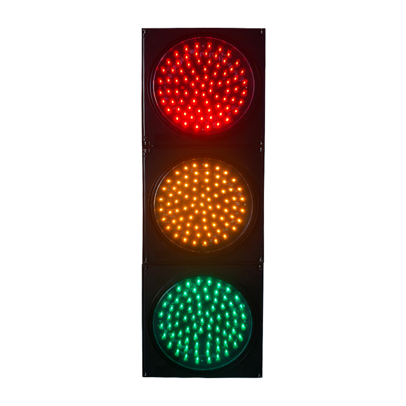 CJ-303MP-SWK 300mm Full-Screen LED Traffic Signal Light (Plastic Housing, PC/Glass Lens, IP53)