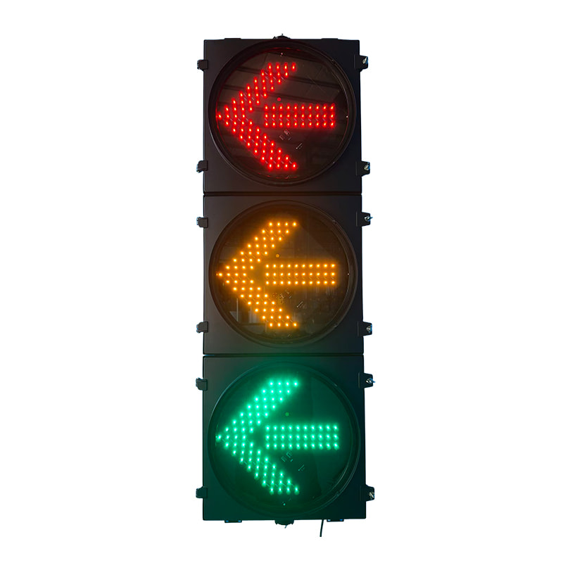 CJ-403JT-ZL 400mm LED Arrow Traffic Signal Light (Aluminum Housing, Glass Lens, IP53)